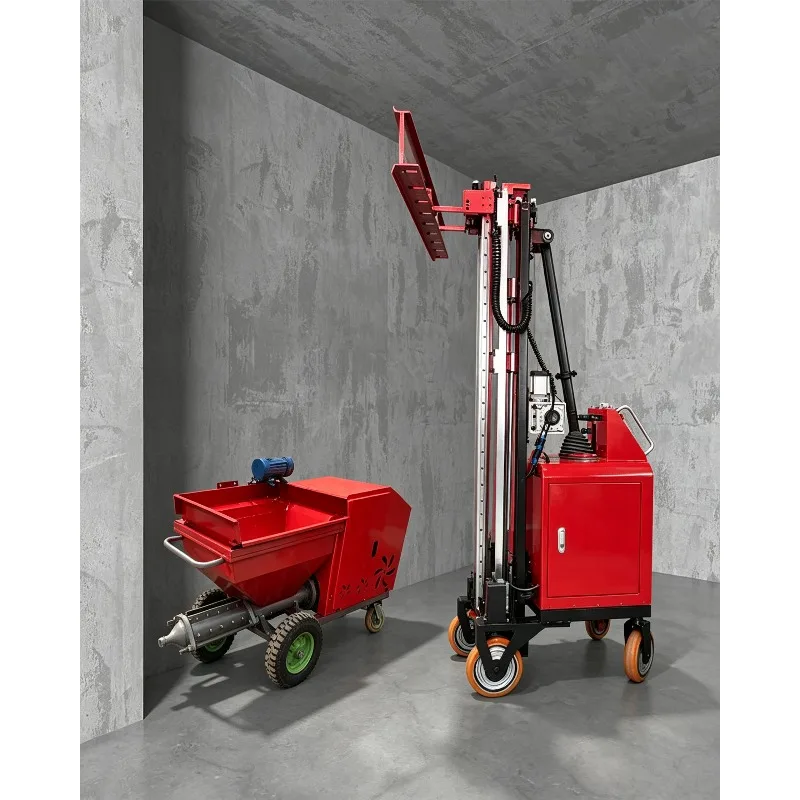 Wall Plastering Robot & Rendering Machine Wall Smoothing Robot,Adjustable Height and Plaster Thickness for Building Construction