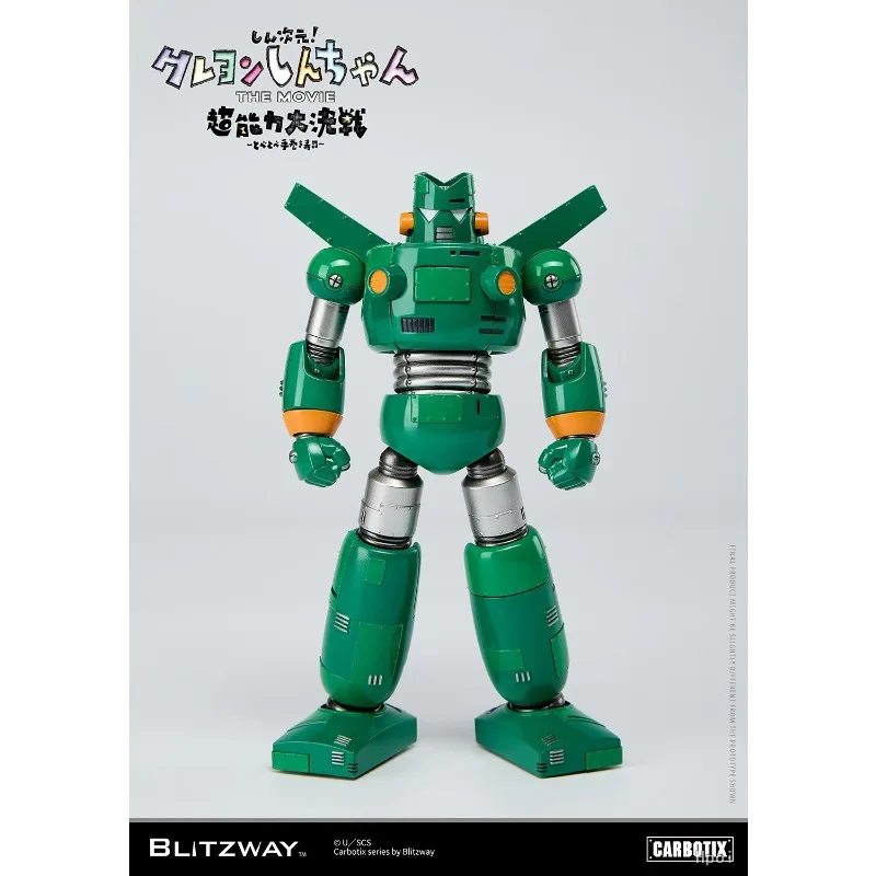 BLITZWAY Oryginalny CARBOTIX Crayon Shin-chan Seria Robot Stalowy Most Anime Figurka Akcji Model Zabawka Ruchoma Figurka Prezent dla Chłopców