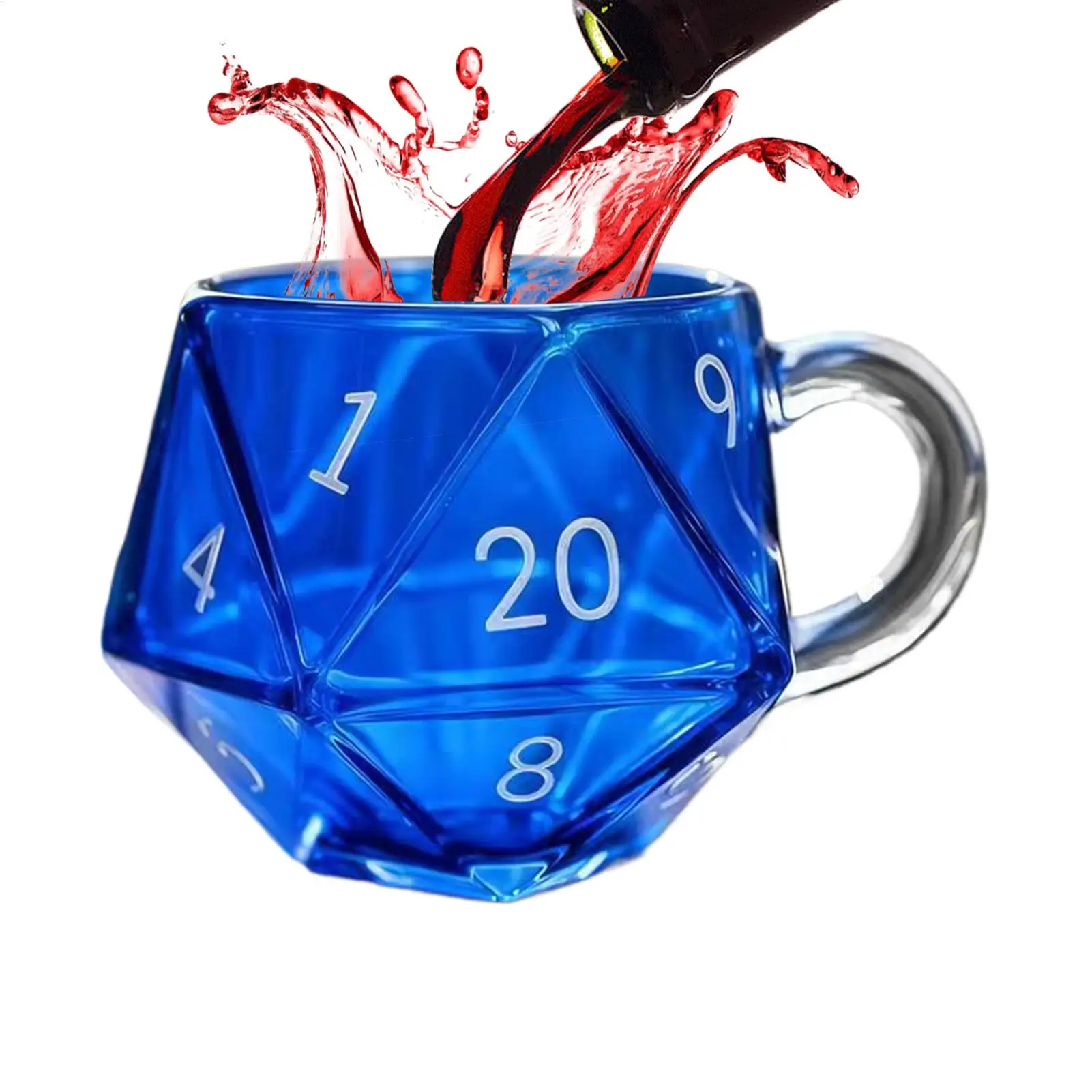 

Чайная кружка, многогранные игральные кости, чашка для воды, стеклянные игровые кружки для утренних рутинных ломтиков, вечеринка по случаю дня рождения, сезонных торжеств, рабочего места