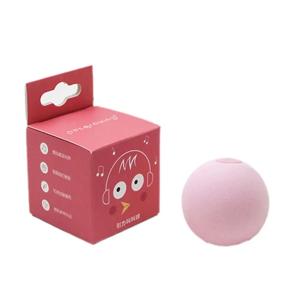 Chirping Cat Toys EVA Automatic Rolling Gravity Sound Interactive Kitten Exercise Toy Animal Toy Cat Catnip Ball Lifelike S M2O6