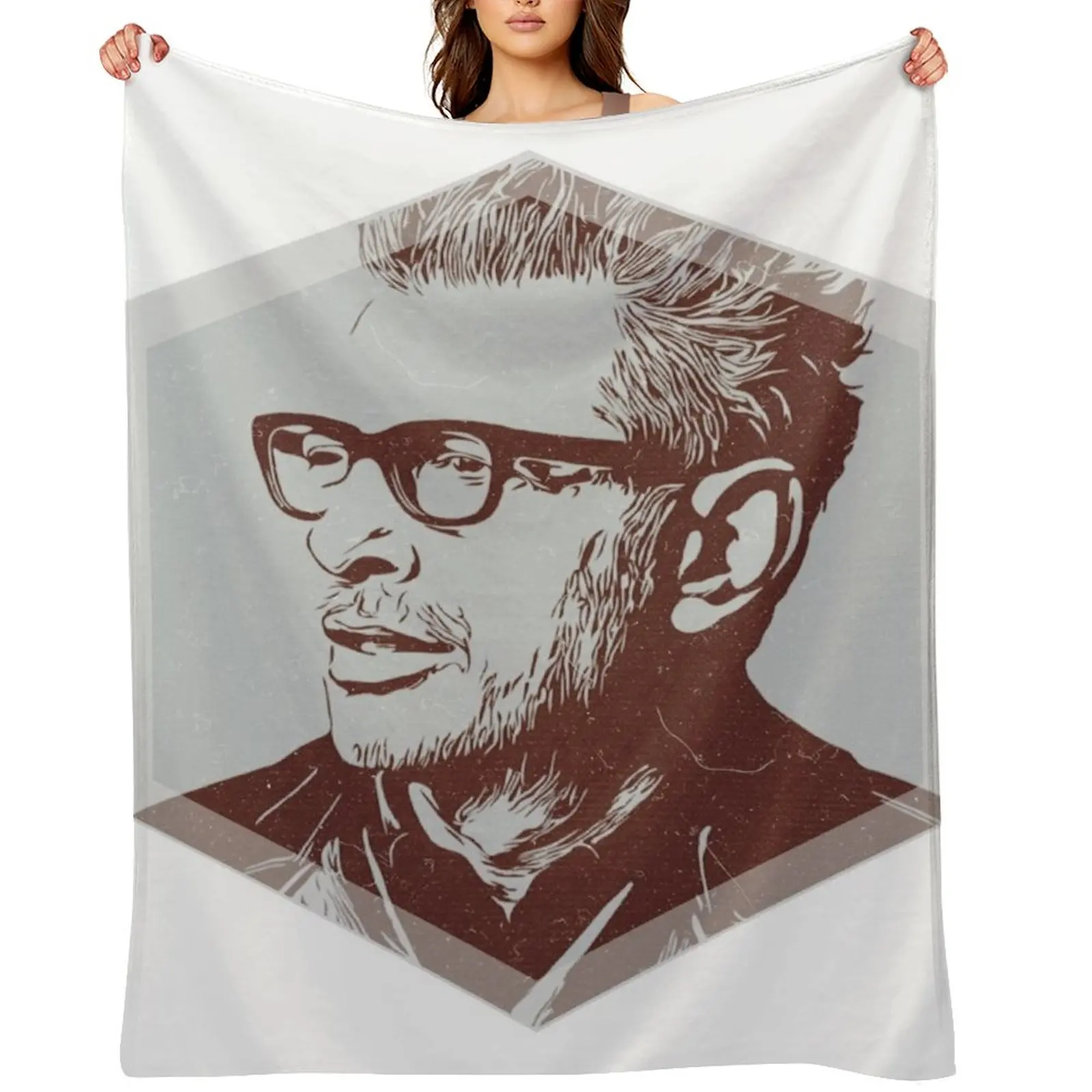 

Jeff Goldblum Throw Blanket wednesday anime Plush Luxury St Blankets