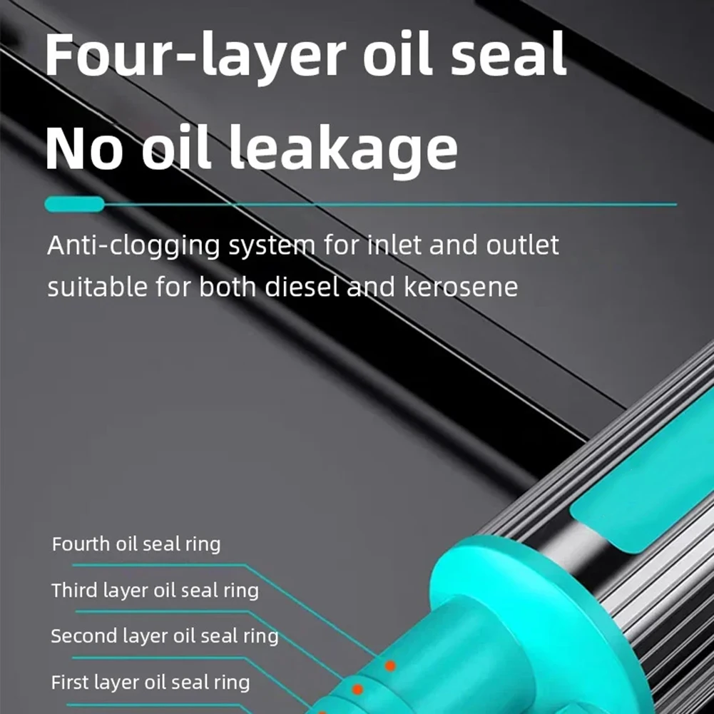 Plastic Portable Electric Oil Transfer Pump 12V Diesel Water Submersible Pump  40-60L/min High Flow For Car Washing Irrigation