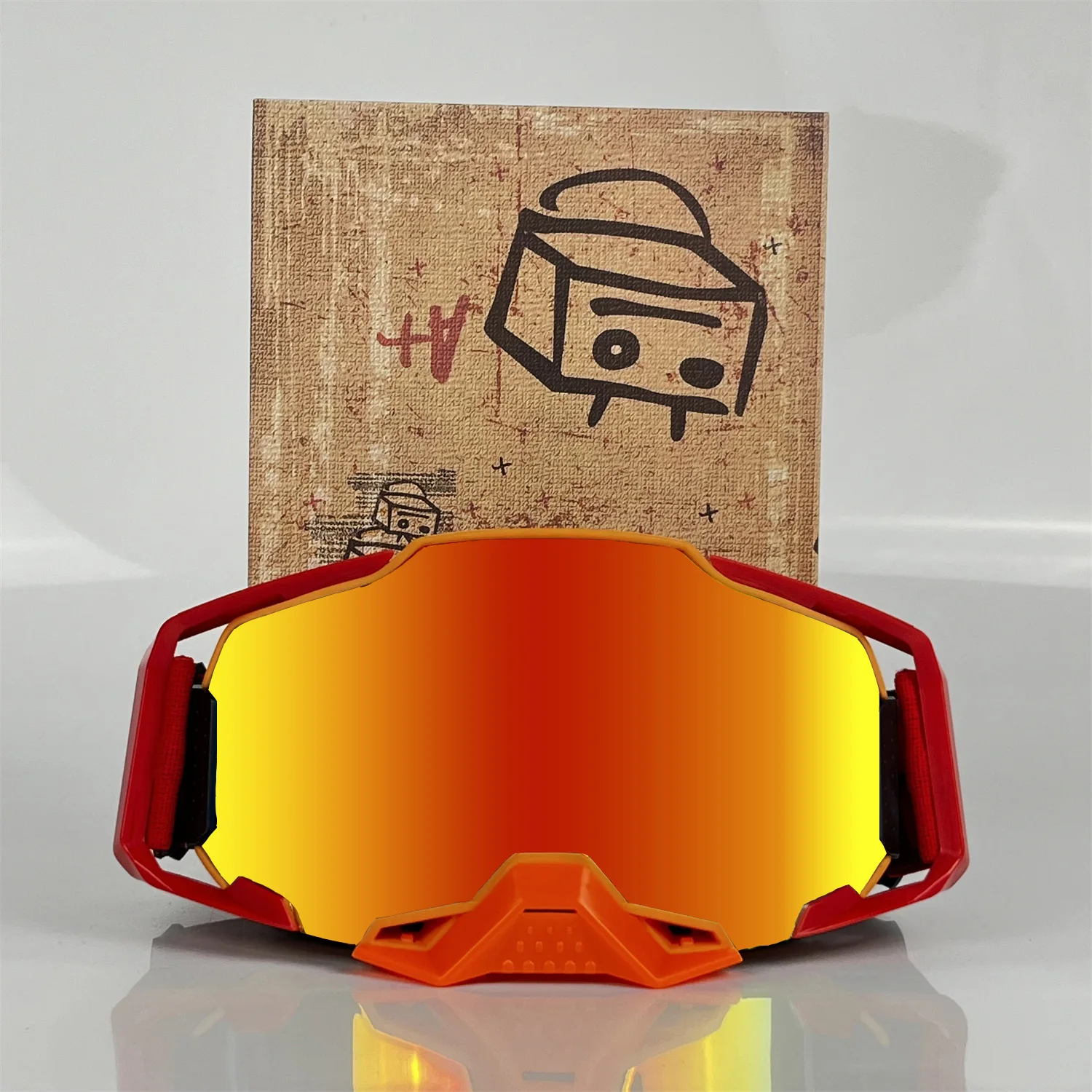 Motorcycle Goggles Dirt Bike Accessories Riding UV400 Men Motorcycle Glasses Cycling For Motocycles Mountain BikesBicycles MX AT image 4