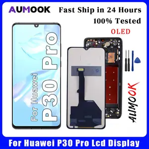 Bilashmart OLED Screen Huawei P30 Pro LCD Display Touch Screen Digitizer Assembly With Frame Huawei P30 Pro VOG L29 Replacement