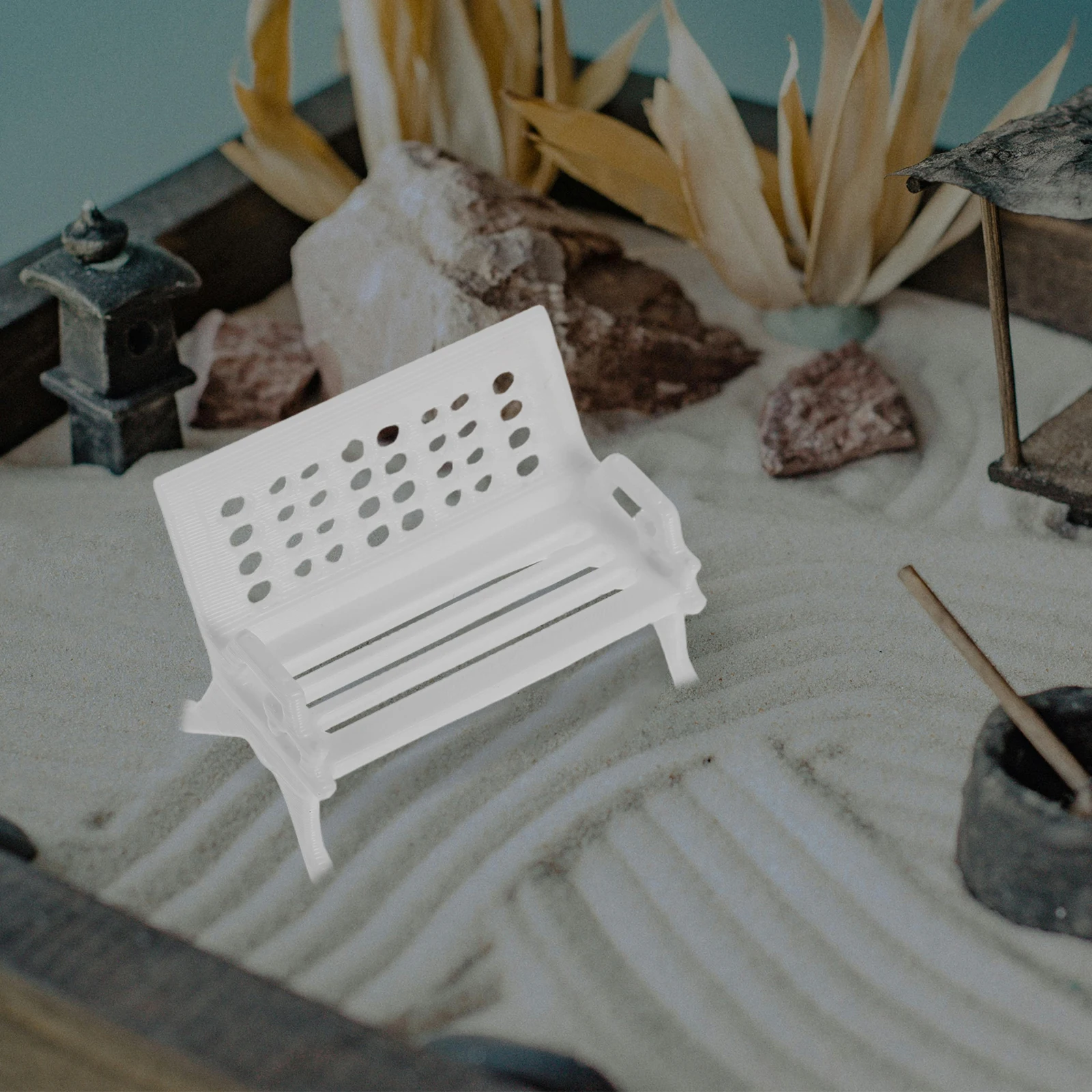 

Chair Diy Dollhouse Swing Accessory Dining Table White Plastic Ornament