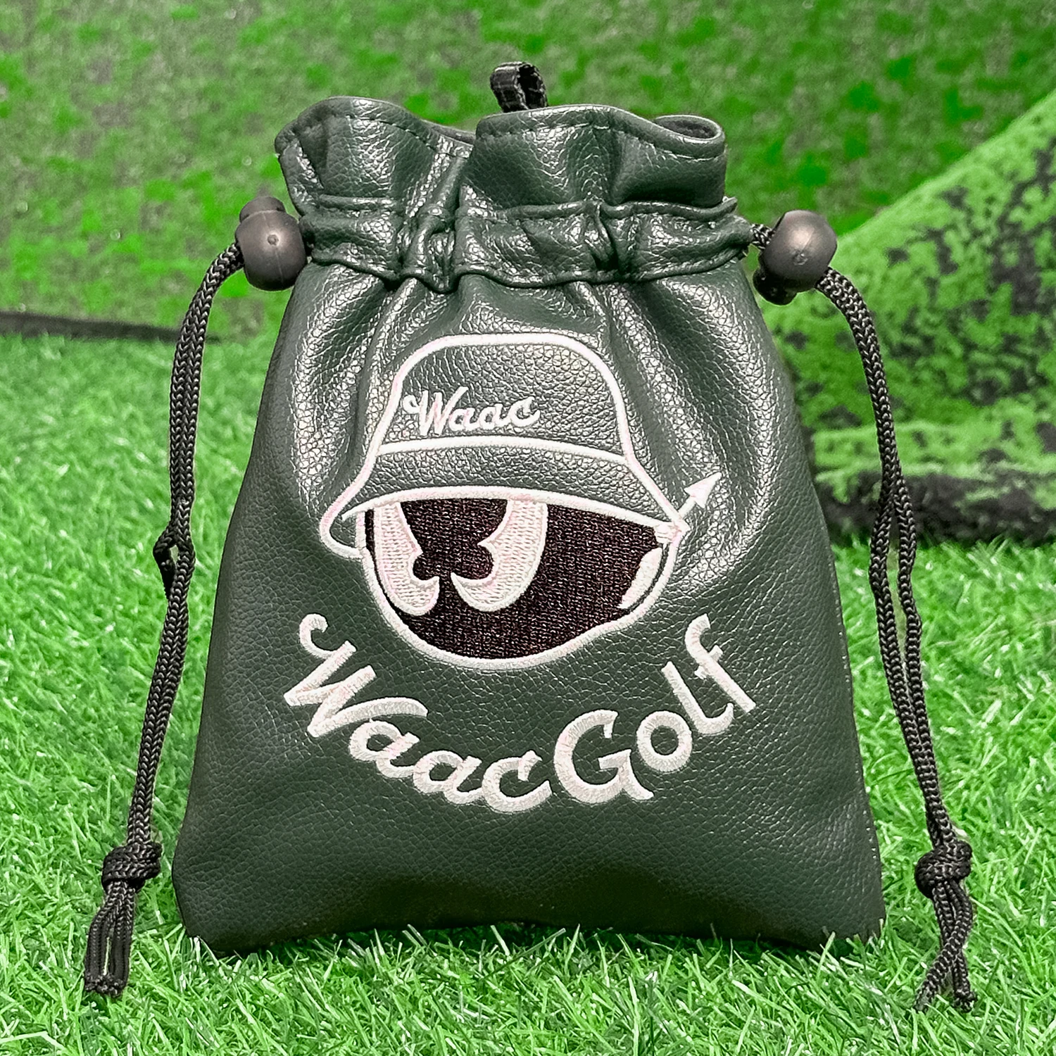 حقيبة جولف برباط مقاومة للماء، حقيبة كروية صغيرة من قماش البولي يوريثان مع سلك برباط لملحقات الجولف، تصميم للجنسين