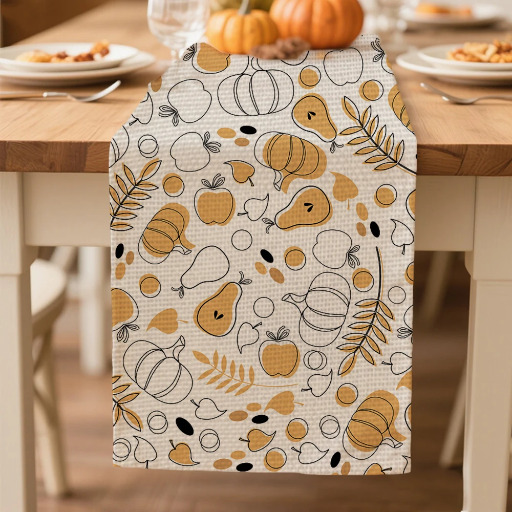 

table runners autumn Table decoration and accessories for Festival party Thanksgiving Day tablecloth