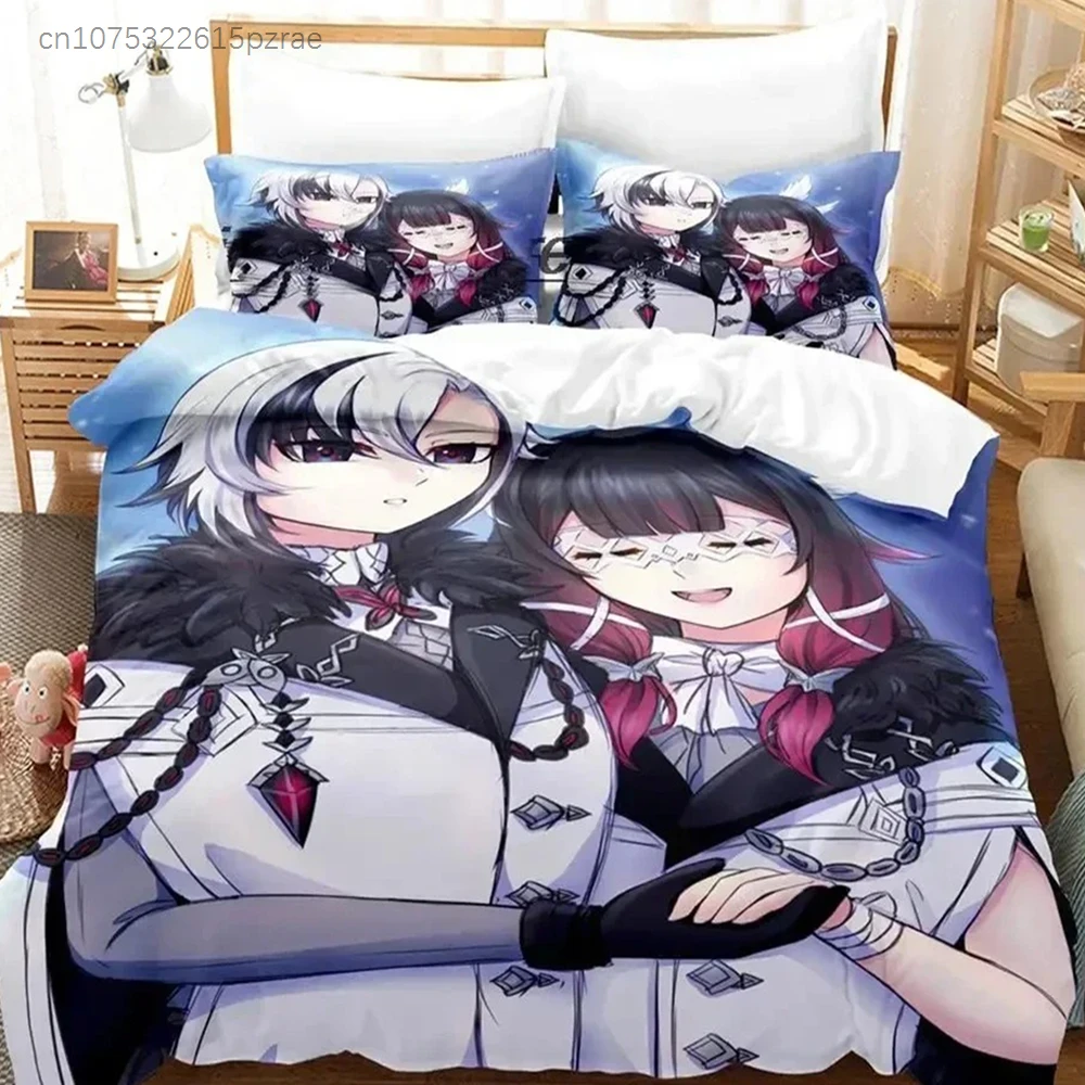 Genshin Impact Columbina Bedding Set For Bedroom Soft Modern Bedspreads Comefortable Kids Duvet Cover Quilt Cover And Pillowcase