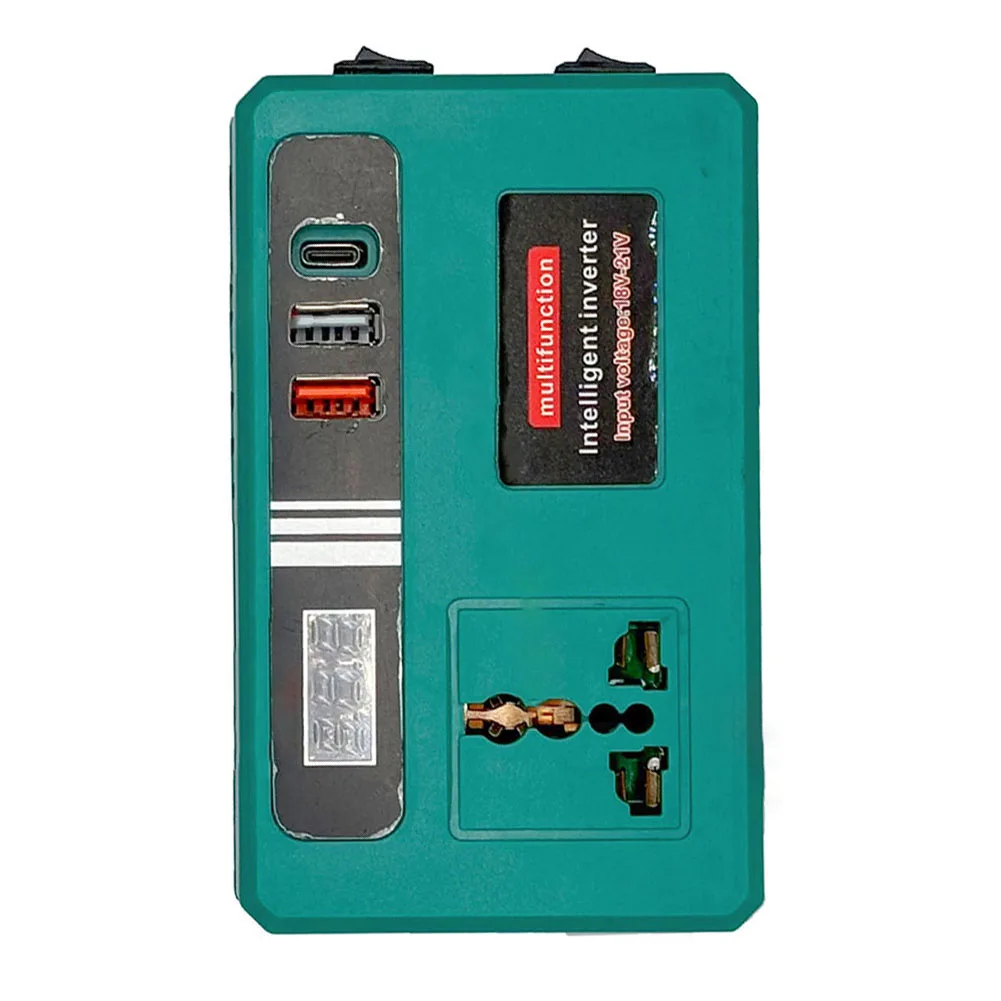 

For Dayi Compatible Lithium Battery Inverter Adapter 150W DC18V/21V to AC 220V Power Supply with Side Button and LED Display