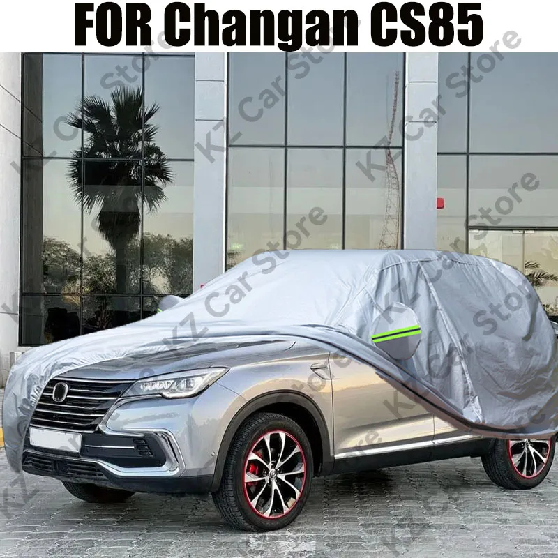 Car Cover For Changan CS85 Outdoor Summer Anti-UV Sun Shade Rain Snow Dust Prevent SUV Cover All Season Suitable
