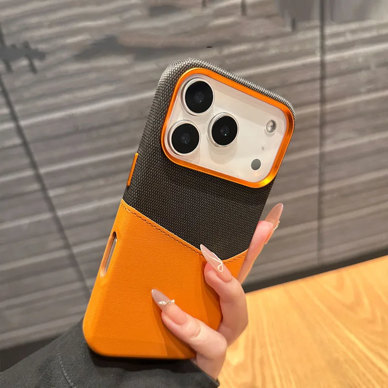 

For iPhone 16 15 14 13 12 17ProMax 16Plus F3 Protective Double Leather Microfiber Flocked Magnetic Phone Case