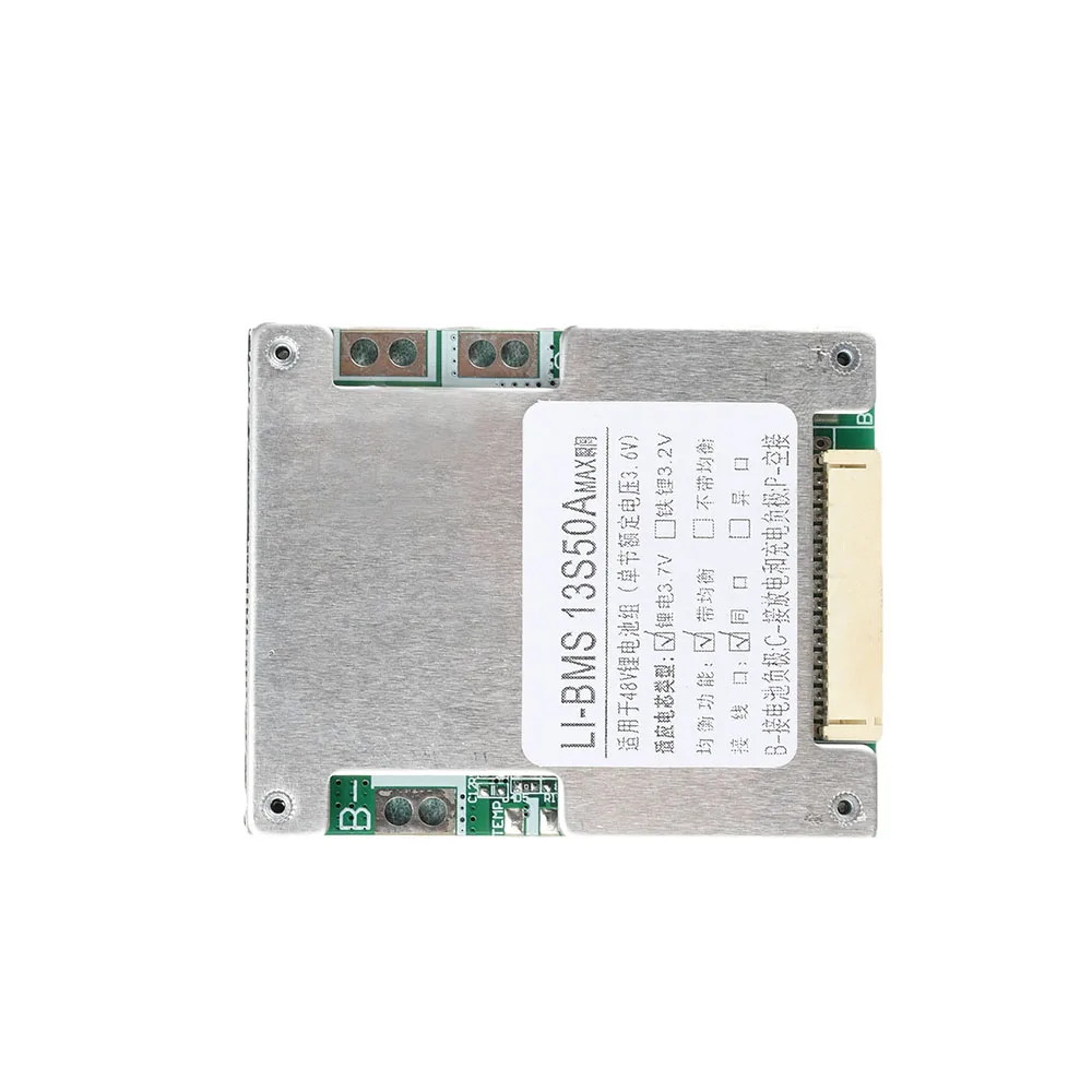 BMS 13S 48V 50A 18650 Li-Ionen-Lithium-Batteriepack-Schutzplatine für Elektroauto-Batterie und Balance-Fahrzeug – Detail 8