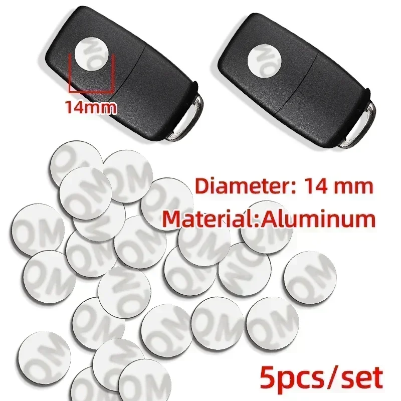 Emblema Adesivo para Chave de Carro 11mm 14mm Substituição para Benz Abbas Mazda Opel Fiat Nissan Seat Skoda Peugeot Chevrolet