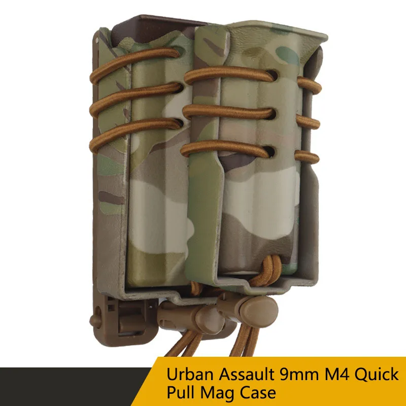 Urban Assault 9MM+M4 Camouflage Function Quick Pull Set Tactical Dual Mother Child Universal Magazine Nylon Material