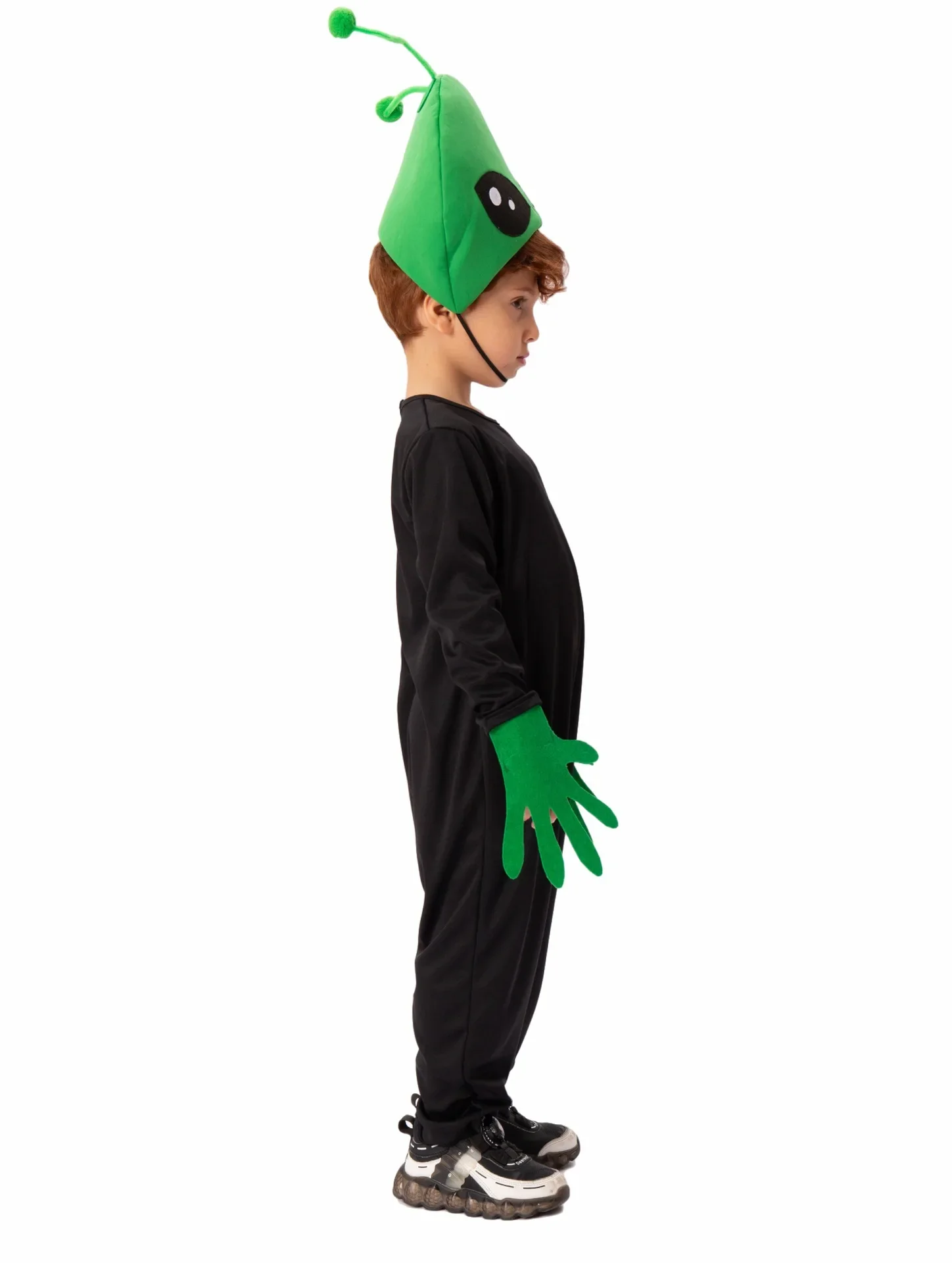 Toddler Green Alien Costume for Kid Space UFO Halloween Fancy Dress Costume Kit for Child