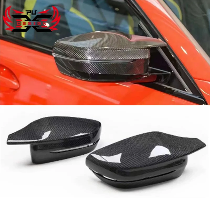 

Dry Carbon Fiber Rear View Mirror Cover For BMW M3 G80 M4 G82 Car Side Door Window Rearview Cap Case Shell Mirror Cap