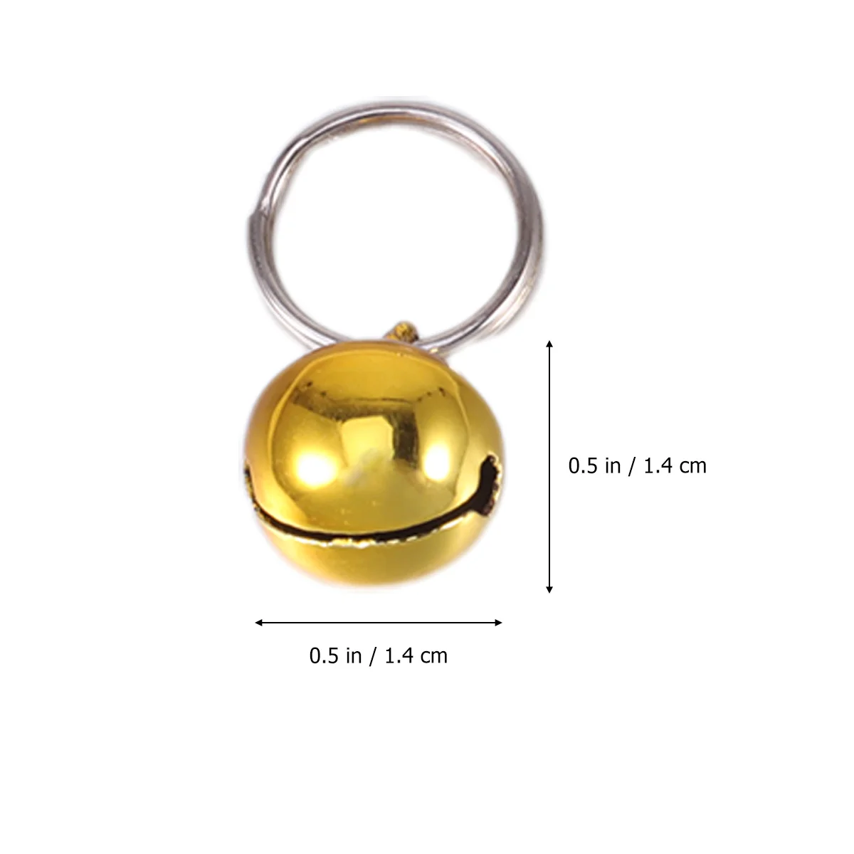 

12 pcs Pet Small Bells 14Mm Golden Silver For Cat Dog Collar Christmas Party Diy Craft Accessories Pet Tags Leash