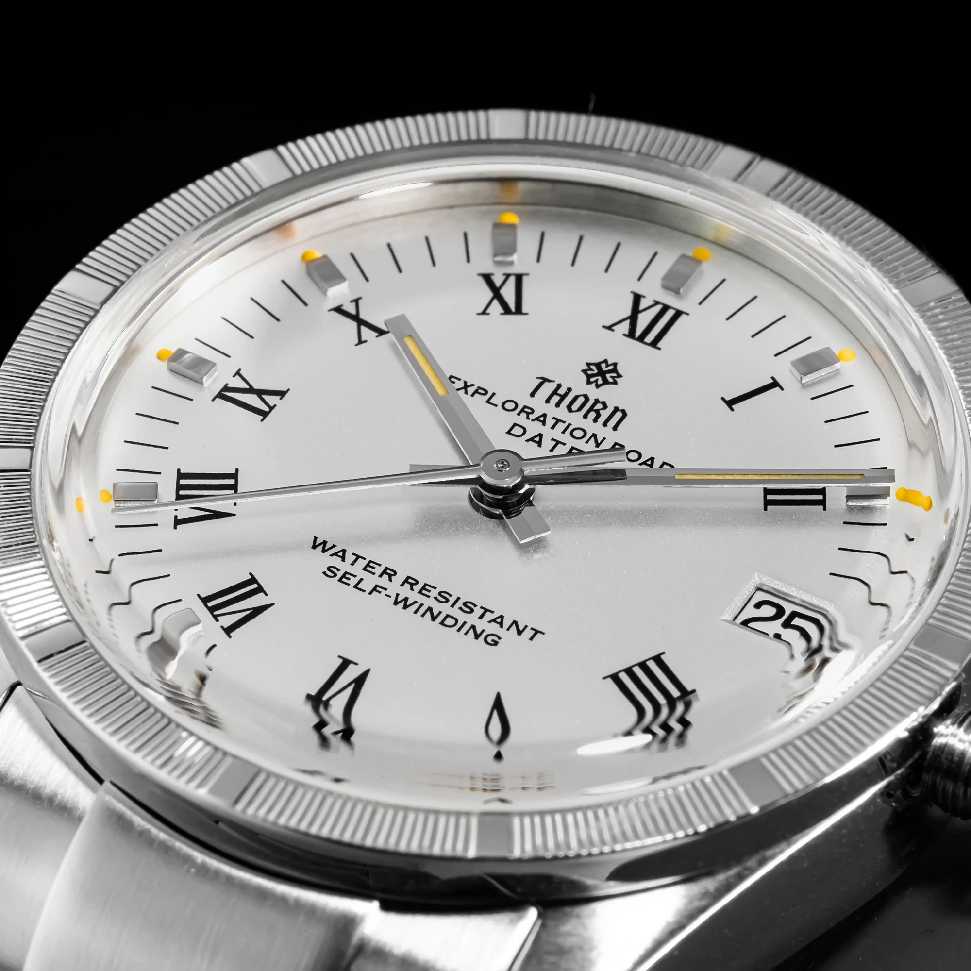 [T004] تحية ثورن للساعة الصغيرة العتيقة من العصر الذهبي مع حركة 34 ملم باكلي ثلاثة عشر شوط للزوجين PT5000