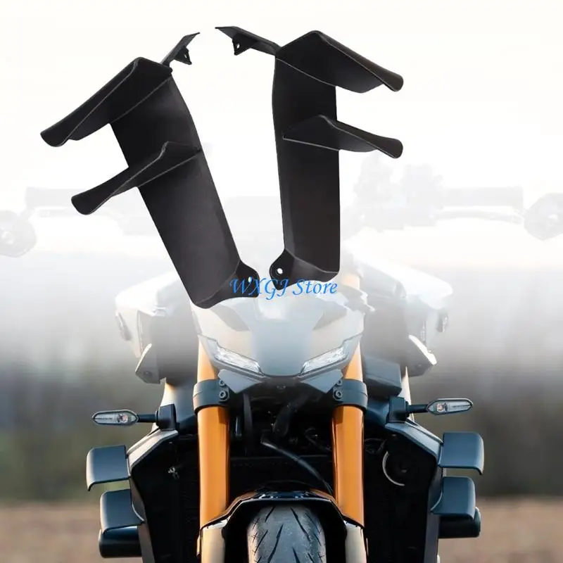 

37JE Motorcycle Spoiler Enhancement Parts 2PCS Side Wing Fairings For MT09 2024 Model Heat Resistant PETG Construction