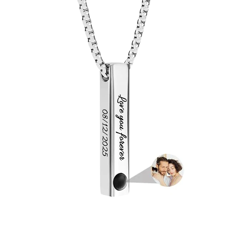 Personalisierte Foto-Projektions-Halskette mit Bildanhänger, Individueller Fotoschmuck als Geschenk – Detail 8