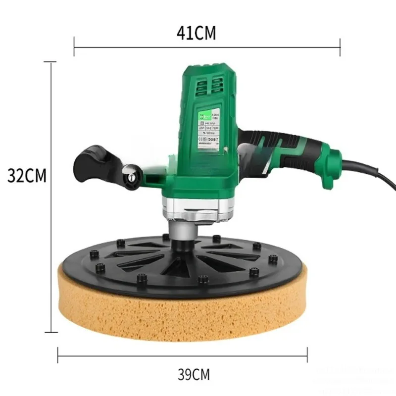 750W Portable Concrete Polisher - 230V Wall Grinding Machine with 50-100R/Min Variable Speed