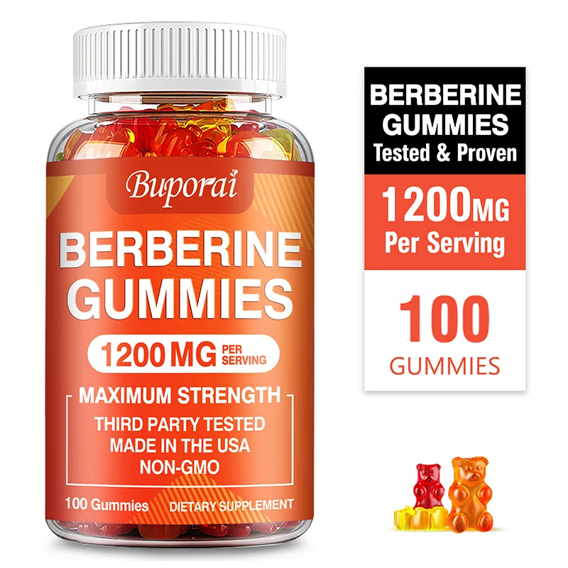 

Berberine Gummies 1200MG - Высокопоглощающие здоровье сердца, поддерживающие иммунитетную функцию для сердечно-сосудистой и ухода за желудочно-кишечным прелом