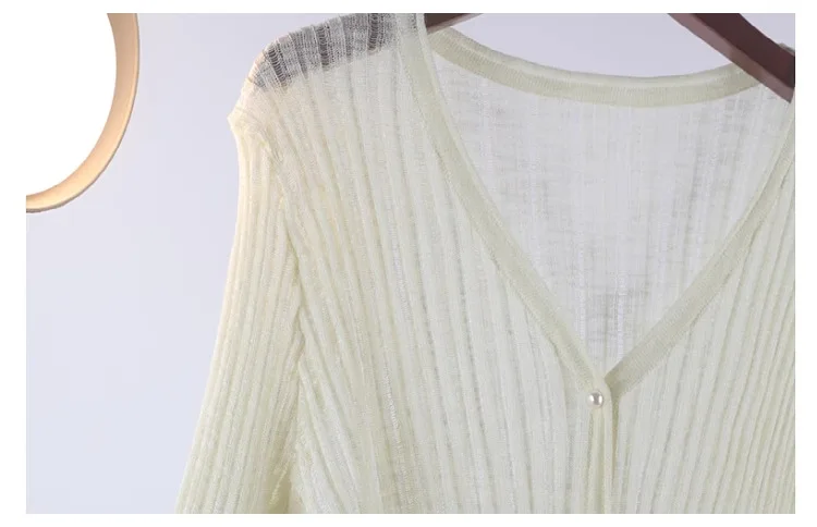 New M L Solid Sweater Women Knit Top Fashion Female Cardigan Thin Summer Spring Long Sleeve Adult Jacket Clothe Ladies Candy