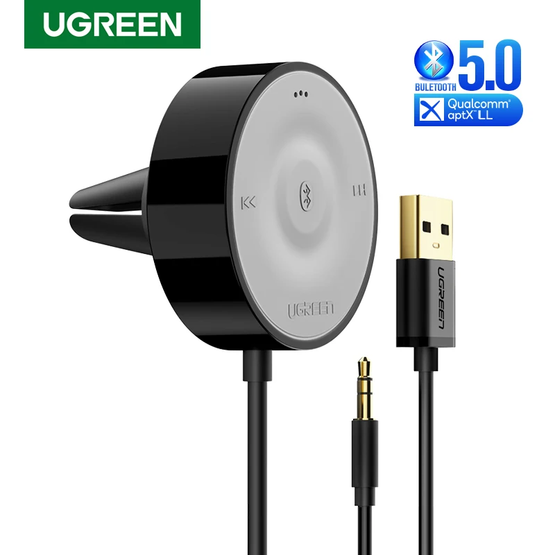 Ugreen Bluetooth 5.0 Car Kit Ontvanger Aptx Ll Draadloze 3.5 Aux Adapter Voor Auto Luidspreker Usb Bluetooth 3.5Mm Jack audio Ontvanger