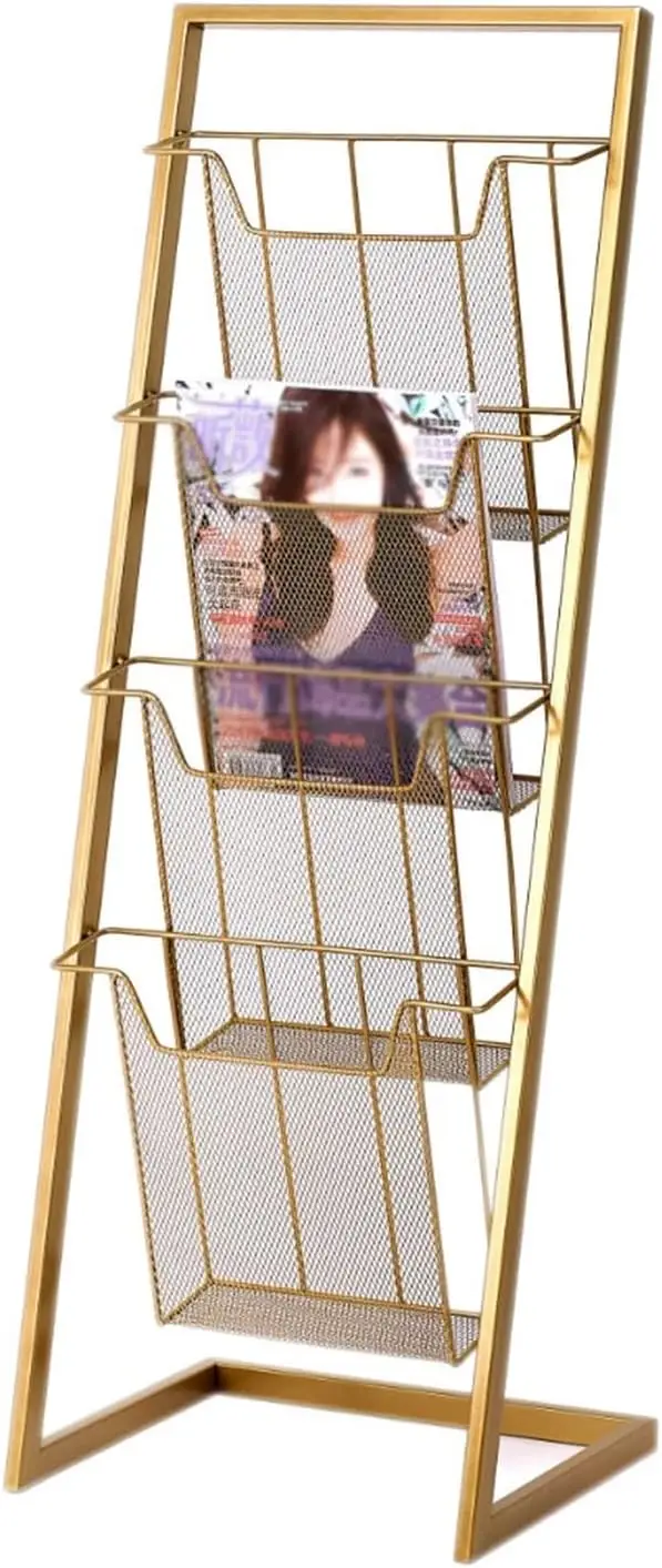 

Floor Standing Rack Display Stand Holder Pockets Magazine Newspaper Literature Brochure Products Exhibition Fairs Show