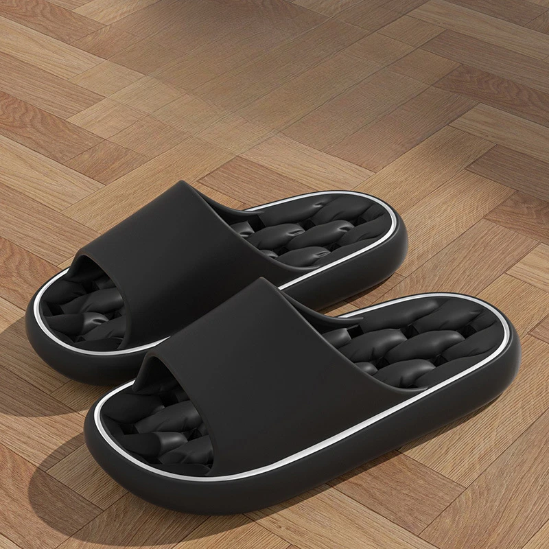 2025Bathroom Water Seepage Super Soft Sole Home Slippers Women Cloud Slippers Eva Indoor Sandals Non-Slip Flip Flop Men Slippers