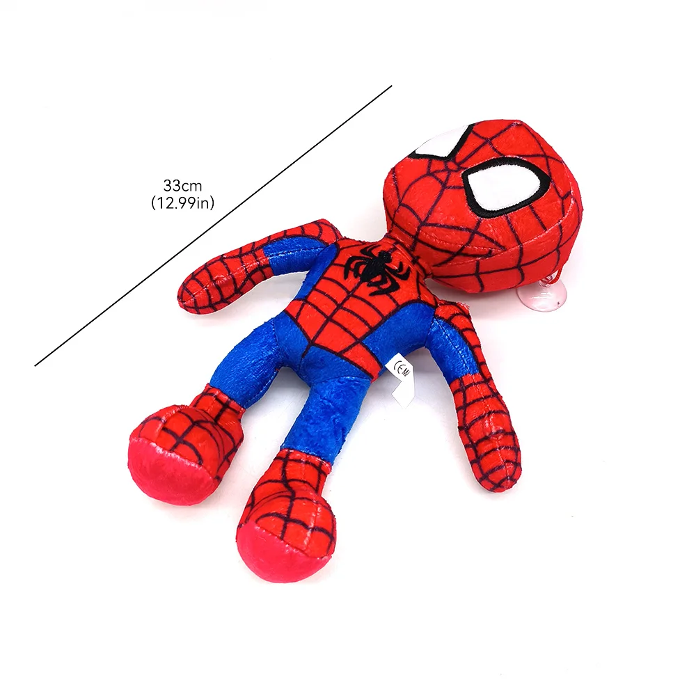 33CM Anime Avengers Spiderman Plush Toys Into the Spider-Verse Gwen Peter Parker Noir Dolls Soft Stuffed Toy For Kids Gift