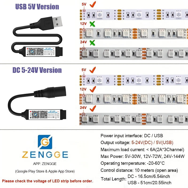 Kontroler RGB Bluetooth LED Light Strip Smart Phone APP RF Remote Controller dla DC5-24V USB 5V 5050 3528 RGB Tape Lights