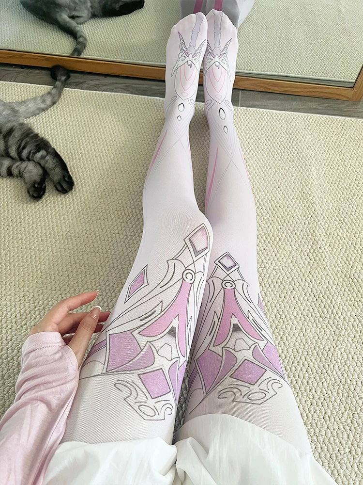 Anime women's printed pantyhose fashion Harajuku two-dimensional Kawaii cute girl tights high-quality multi-style cosplay