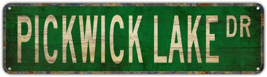 Vintage Decor Wall Signs Pickwick Lake Pickwick Lake Sign Tennessee Lake Pickwick Metal Street Sign Metal Street Sign 16 x 4 in