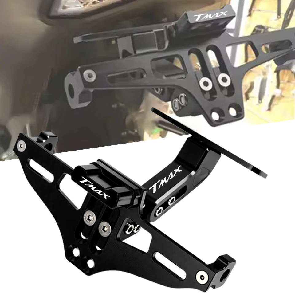 For YAMAHA TMAX 530 500 TMAX530 TMAX530 TMAX560 SX DX Motorcycle License Plate Bracket Licence Plate Holder Frame Number Plate
