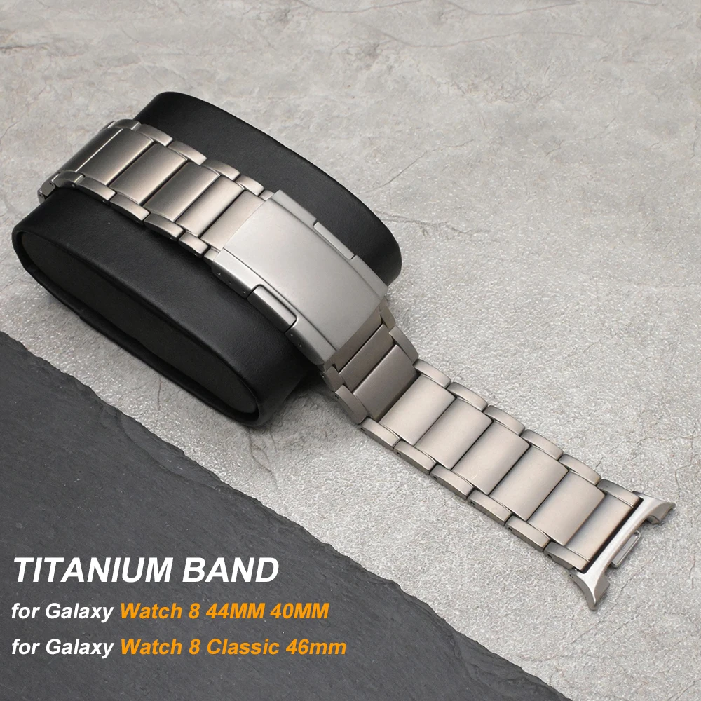 Titanium Strap for Samsung Galaxy Watch 8 40mm 44mm 8 Classic 46mm Luxury Bracelet for Galaxy Watch 7 6 5 4 FE 4/6 Classic 5 Pro