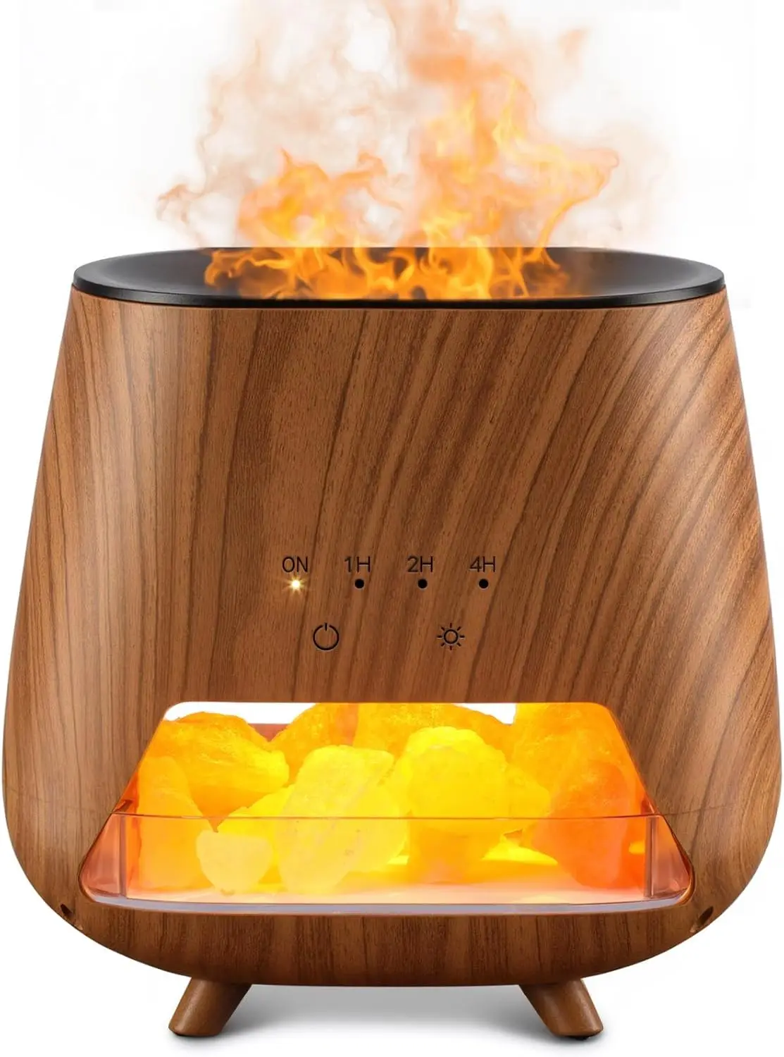 2026 New Upgrade Essential Oil Diffuser For Home: 200ml Aromatherapy Diffuser With Himalayan Pink Salt Rock, Co