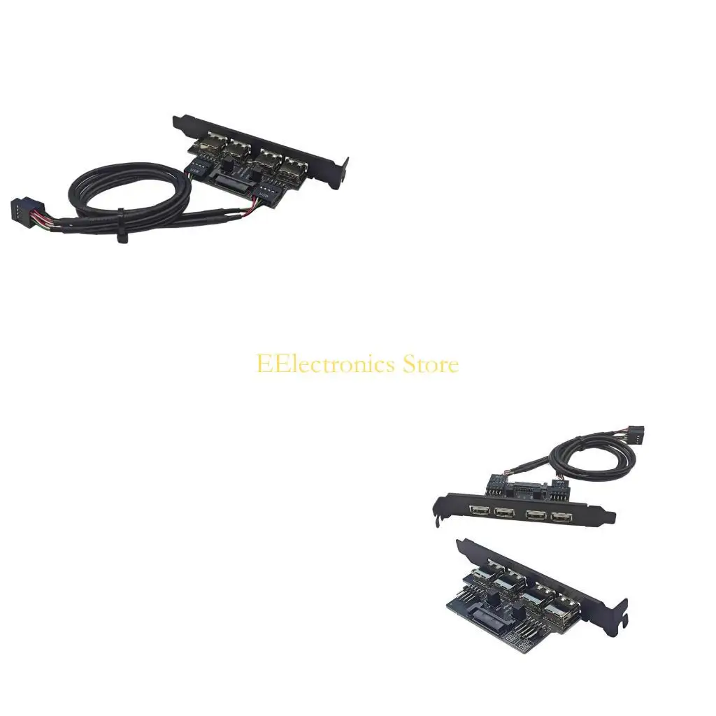 

B03C Universals Desktop Computer USB2.0 Expansion Panel Bracket For External Device Connection 480Mbps Speed