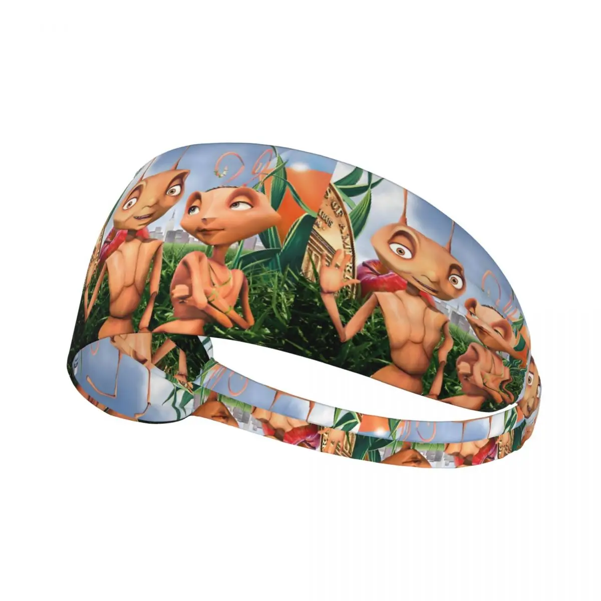 

Custom Anime The Ant Bully Cartoon Sweatband Women Men Moisture Wicking Fantasy Adventure Comedy Film Workout Headband for Yoga