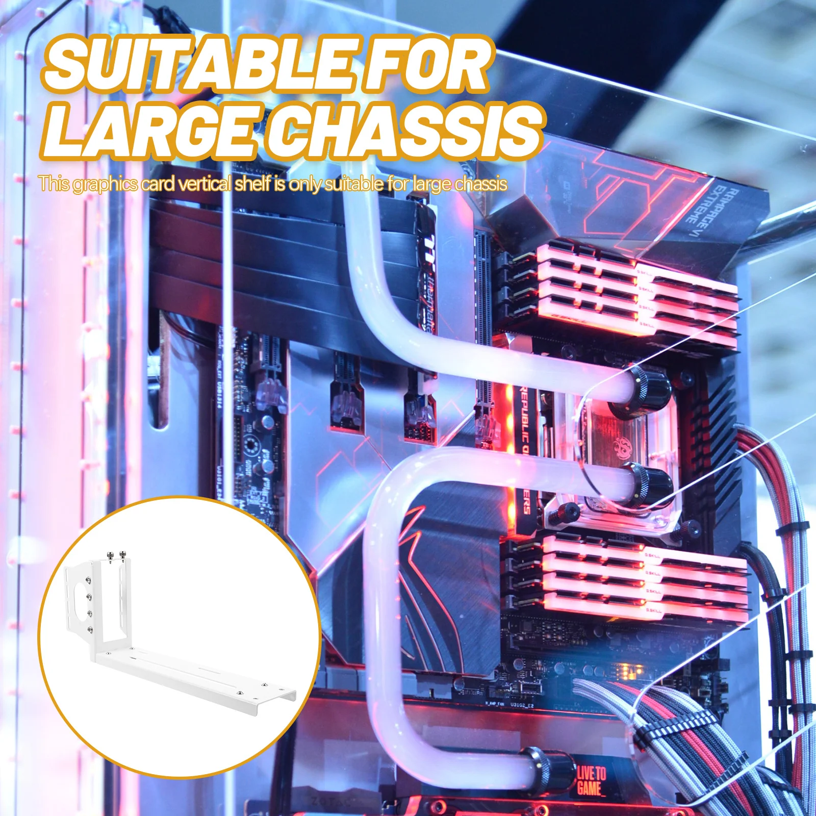 

Durable Vertical Graphics Card Mount Bracket Reasonable Structure Practical Computer Part GPU Support Shelf Vertical GPU Mount