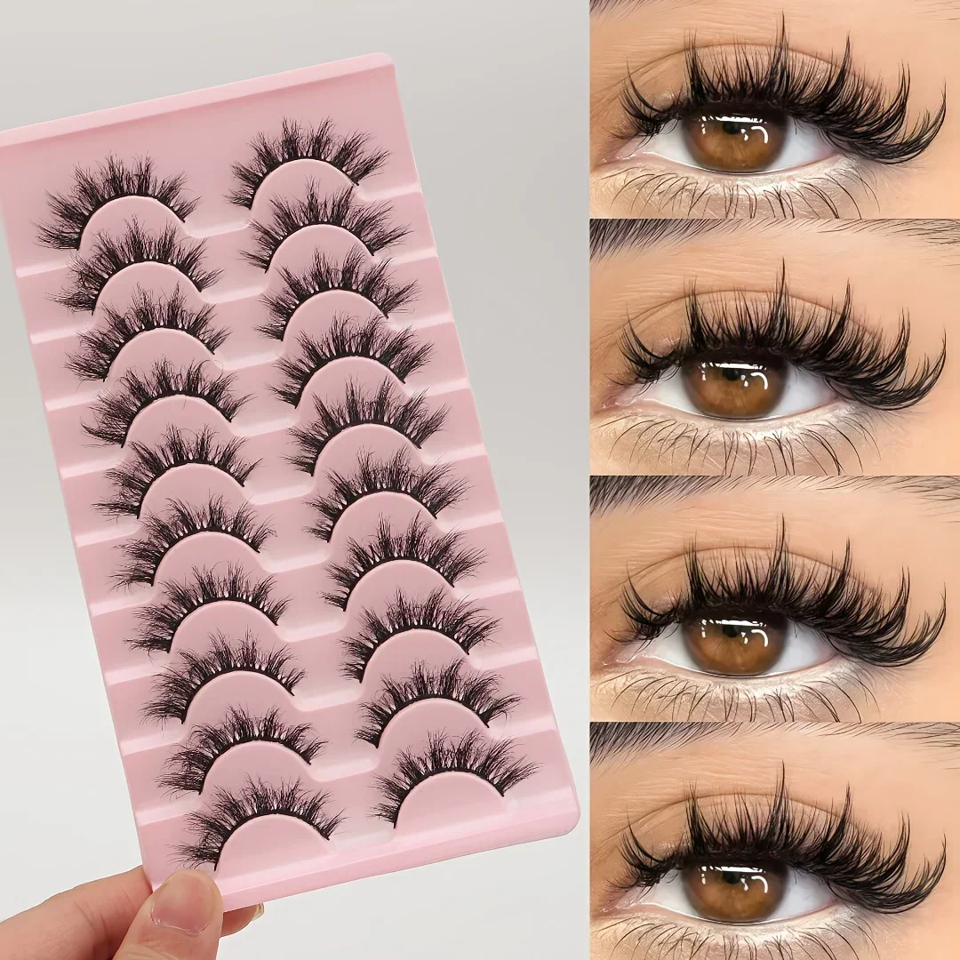 2026 False Eyelashes, Voluminous Curly Fluffy Style, Multi-Pair Eyelash Set, Christmas Gift for Women, Small Gift for Her