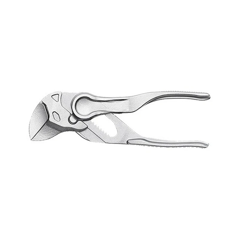 SHGO 4 Inch Mini Portable Wrench Chrome Plated for Eagle Beak Clamp Adjustable Pocket Tool for Bicycle Plumbing Repair