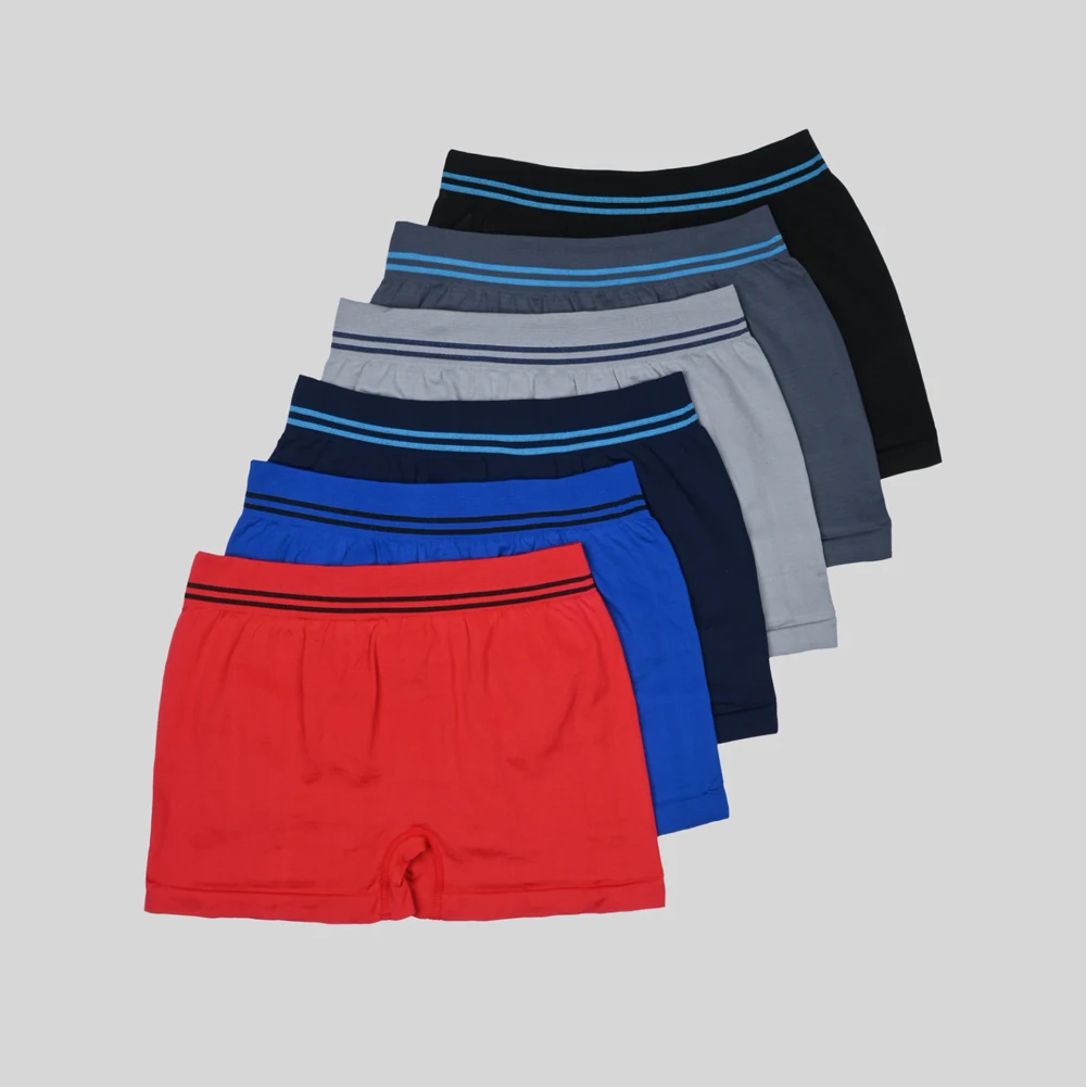 6pcs boys boxer size 10 12 shorts panties smiling face print teenagers kids boys sports breathable elastic waist underwear