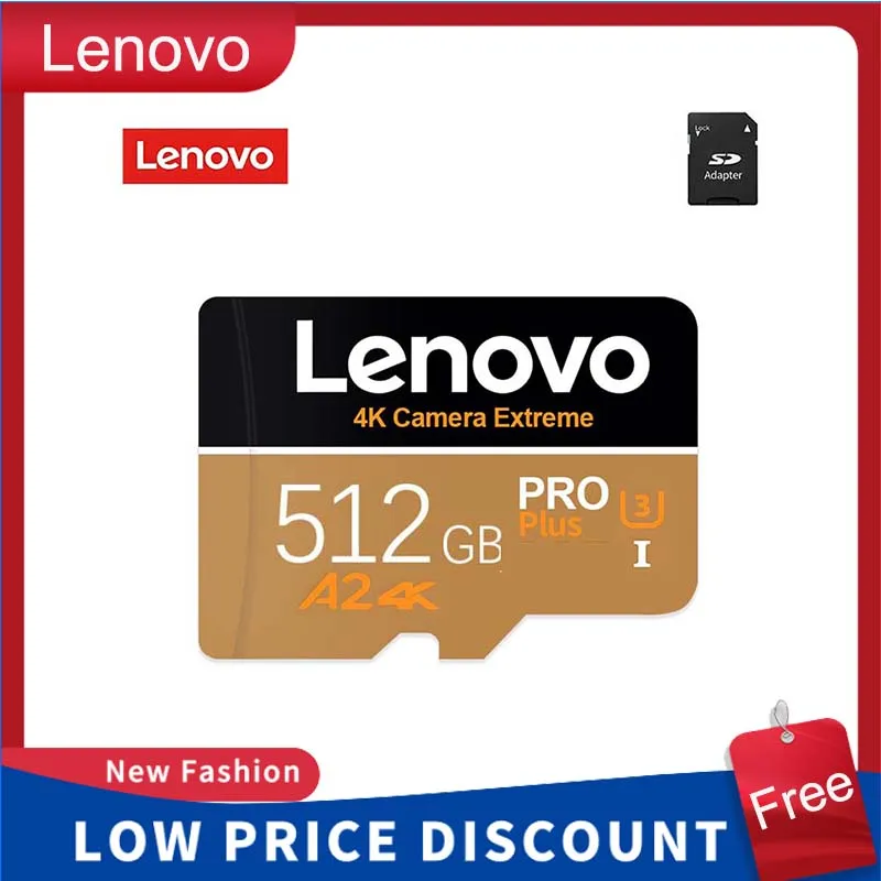 Lenovo 2TB Memory Card 1TB V30 4K Micro Tf Sd Card 128GB 256GB 512GB 1TB 2TB High Speed Micro TF SD Card For Nintendo Switch Ps4