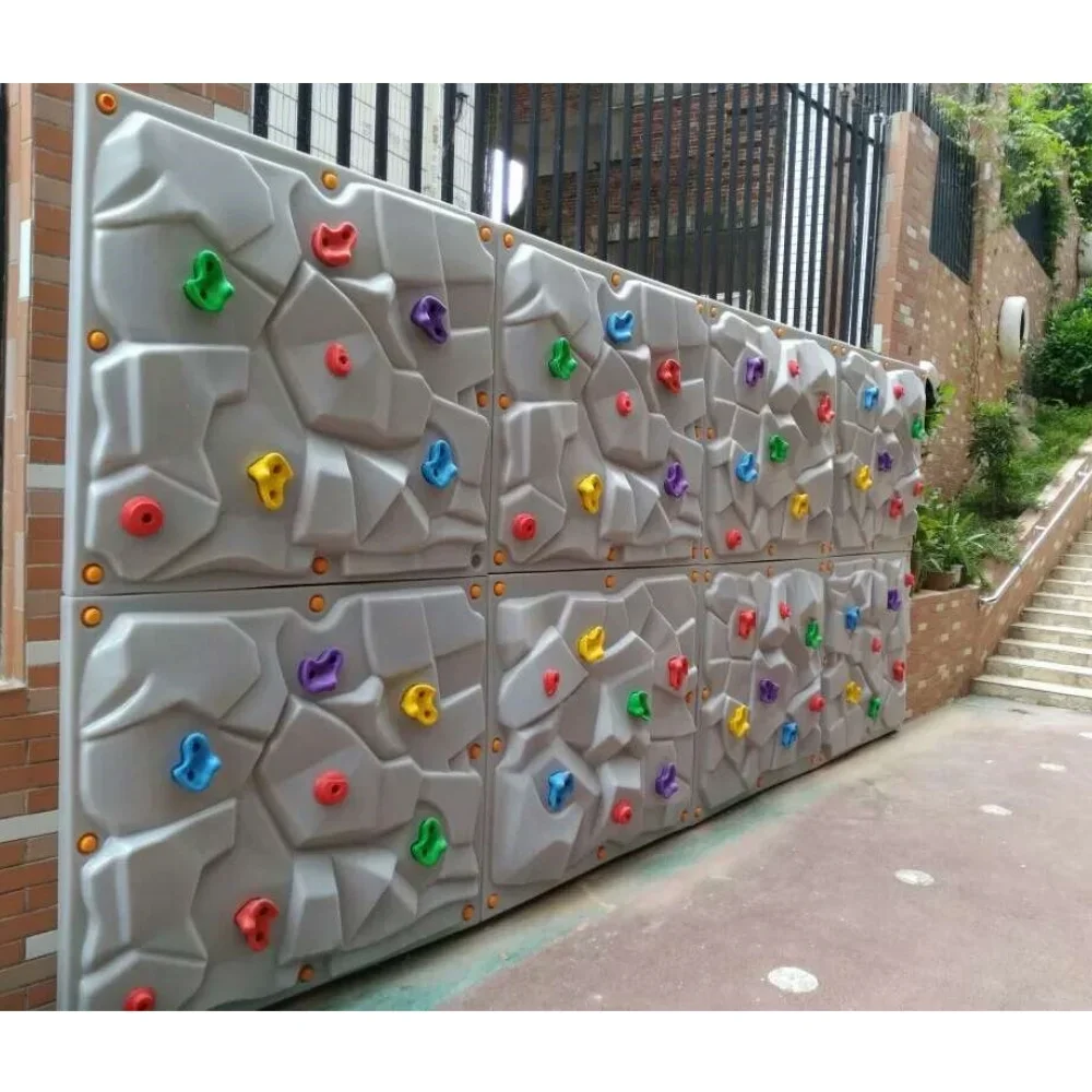 

China Supply Outdoor Kids Climbing Wall Equipment Playground Artificial Rock Climbing Wall for Backyard