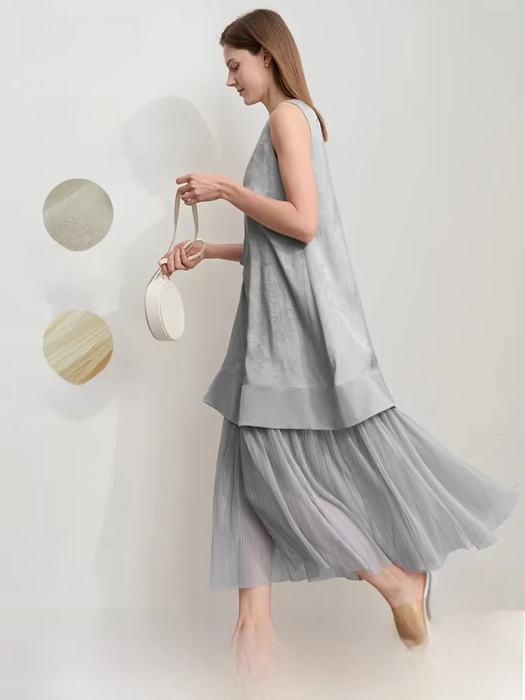 

Новая летняя женская длинная юбка А-силуэта с плиссировкой, вышивкой и элементами пэчворка в национальном стиле