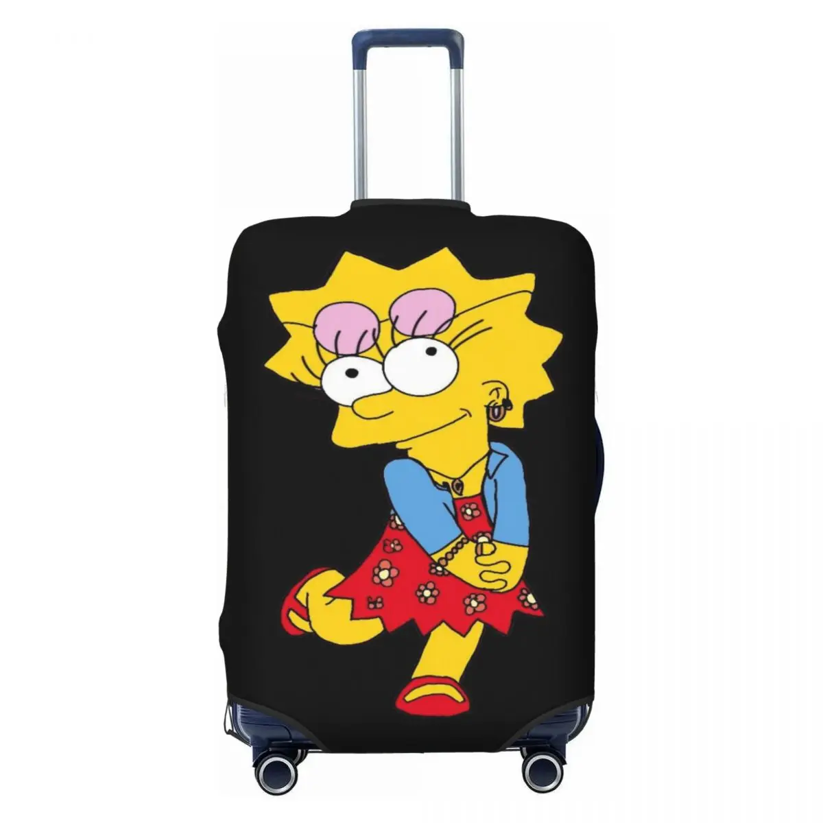 

Custom Simpsons Cartoon Suitcase Cover Dust Proof Travel Luggage Covers for 18-32 inch