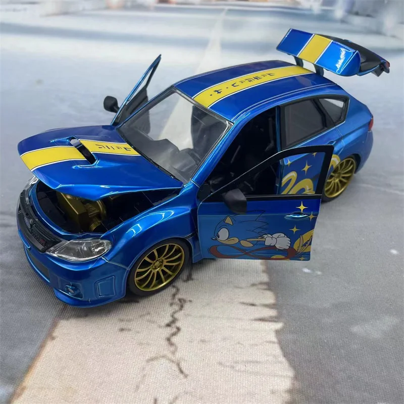 Jada 1/24 Fast & Furious Subaru WRX STI Paul Car Painted Rare alloy model decoration Collection for children