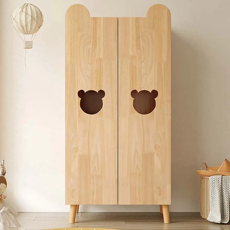 

Wood Cute Wardrobe Children Organizer Aesthetic Room Storage Closet Armable Bedroom Hotel Ropero Armable De Ropa Home Furniture