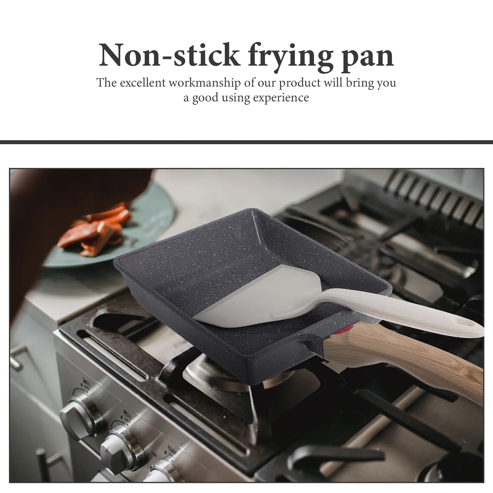 

1Set High-Quality Frying Pan Non-Stick Multi-Function Pan Ergonomic Handle for Cooking Breakfast Egg Steak Frying Accessory